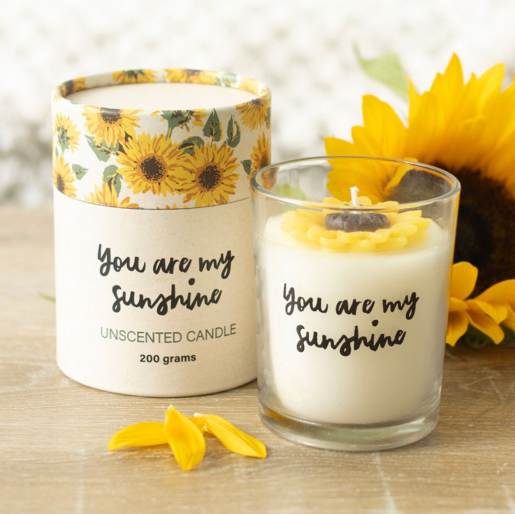 Your Are My Sunshine Candle With 3D Sunflower